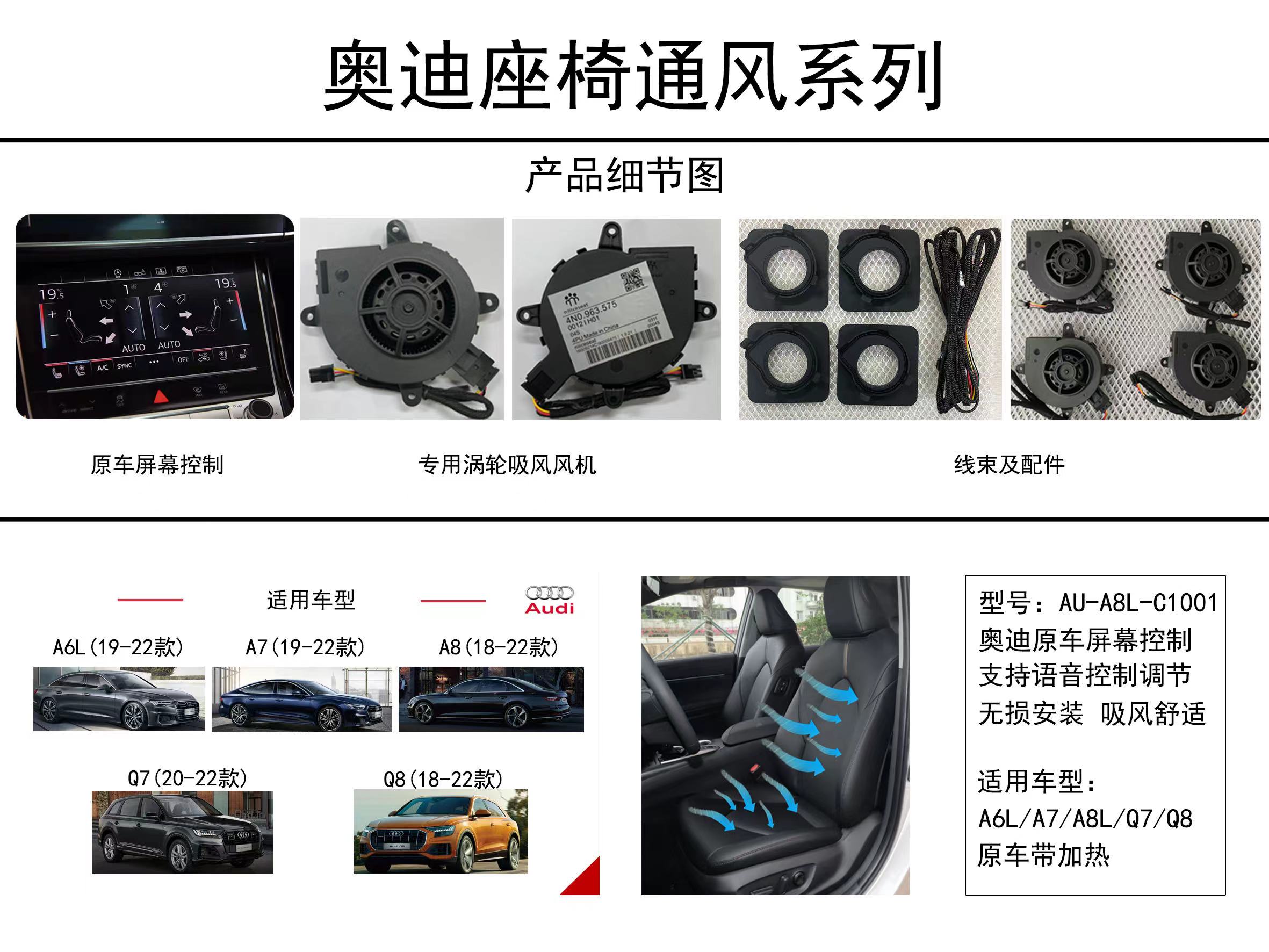 奥迪S6座椅通风