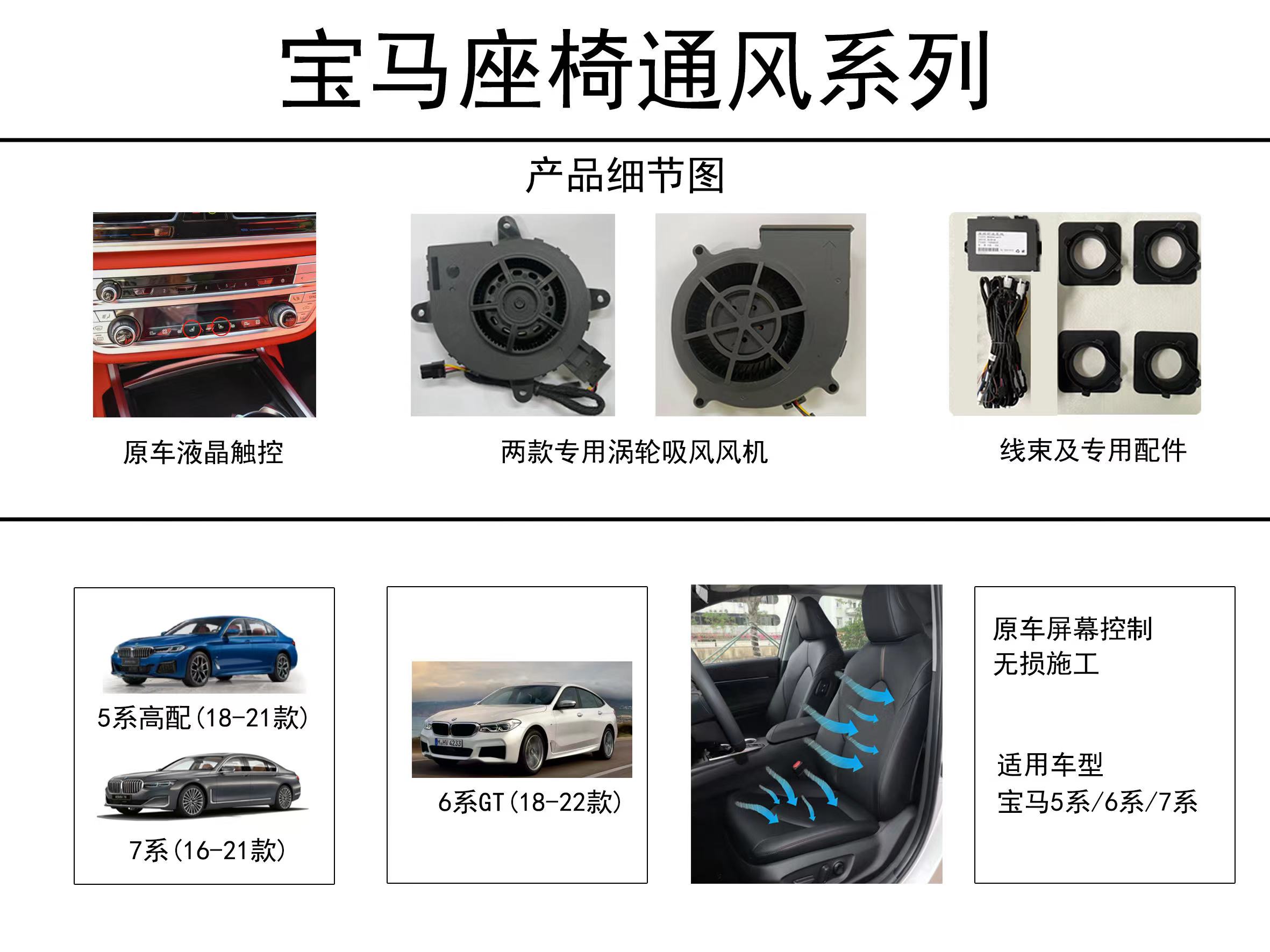 宝马6系座椅通风